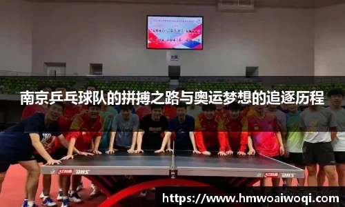 南京乒乓球队的拼搏之路与奥运梦想的追逐历程
